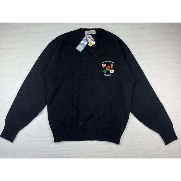 Vintage Grand Slam 1991 Rugby England sweater 100% Lambswool 44
